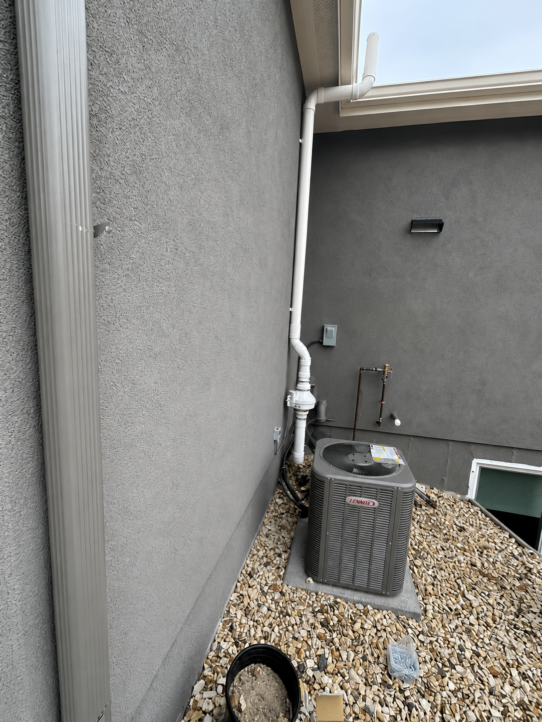 Radon mitigation exterior