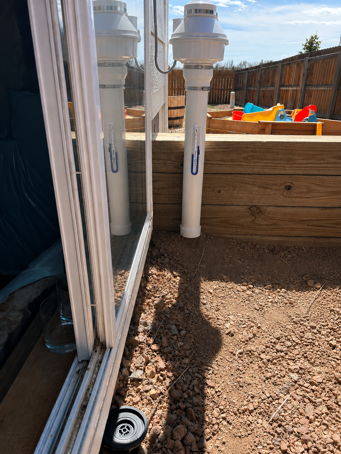 Radon mitigation exterior