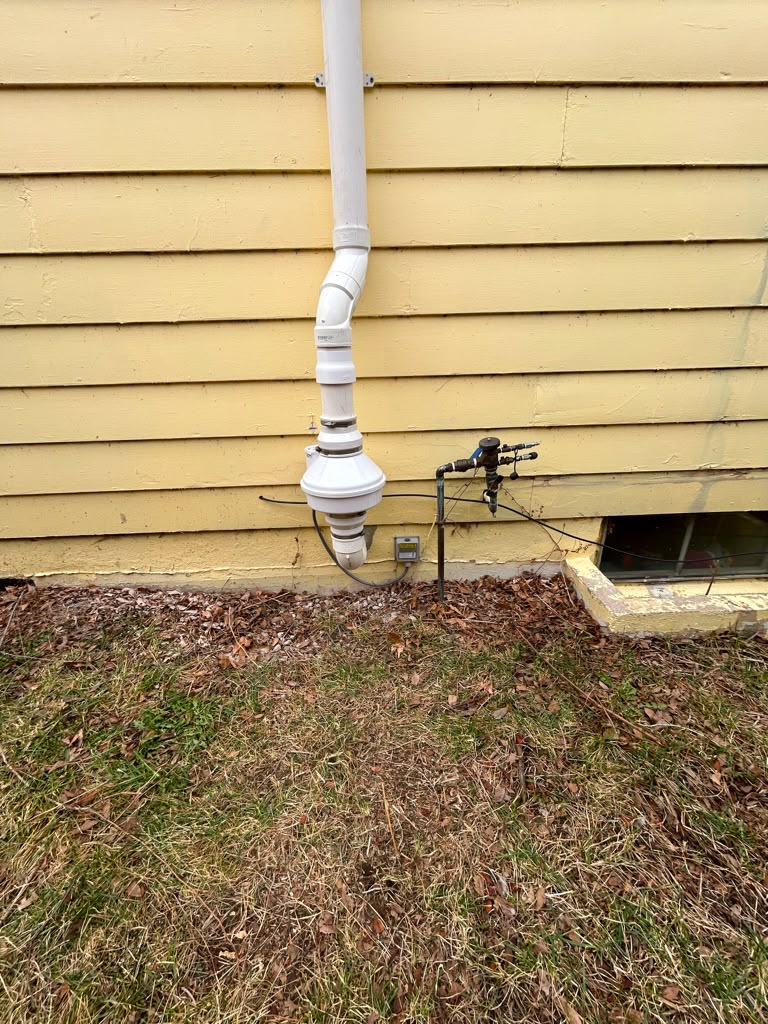 Exterior radon mitigation