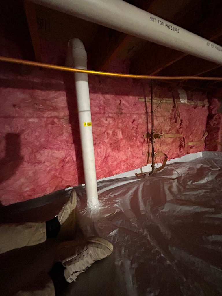 Radon mitigation garage installation