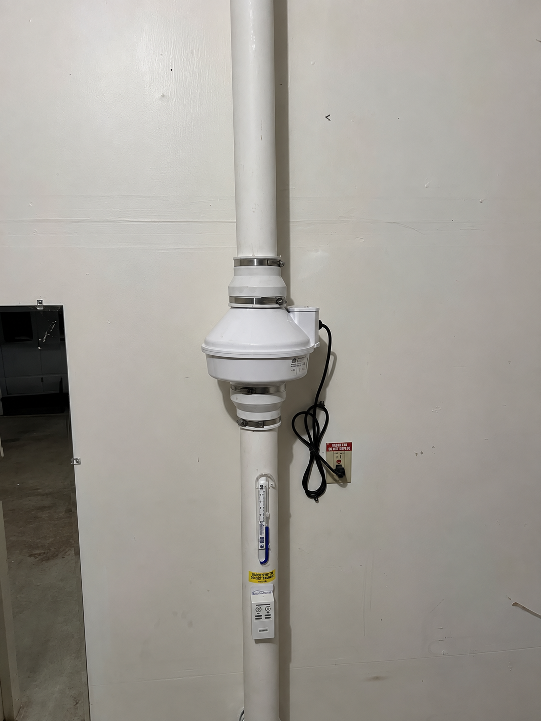 Exterior radon mitigation system