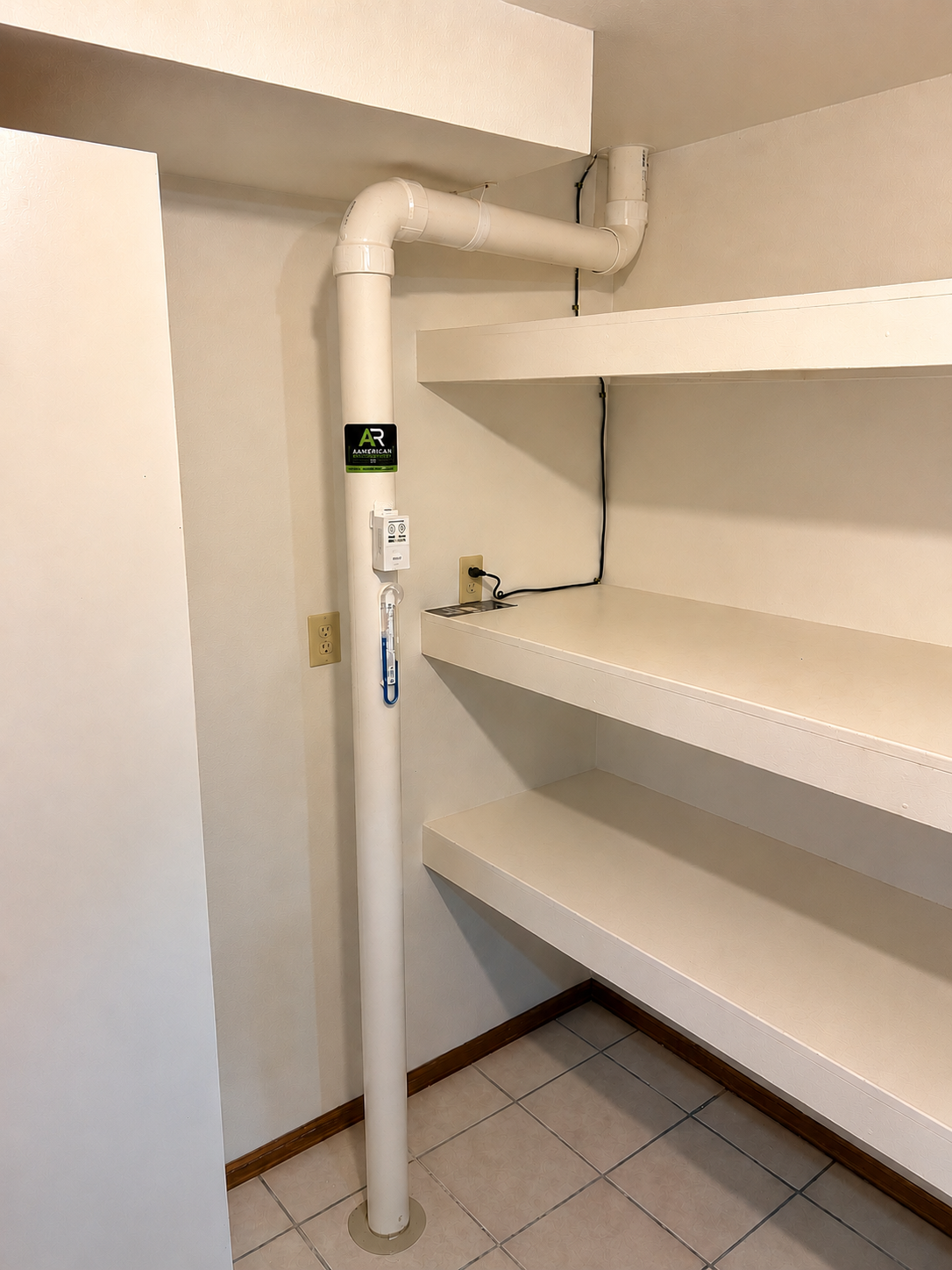 Radon mitigation system & full sump pump system